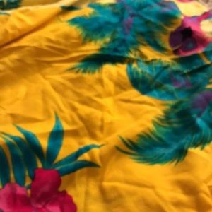SWIM SUIT SARONG multi colored tropical print approximately 37”x60”